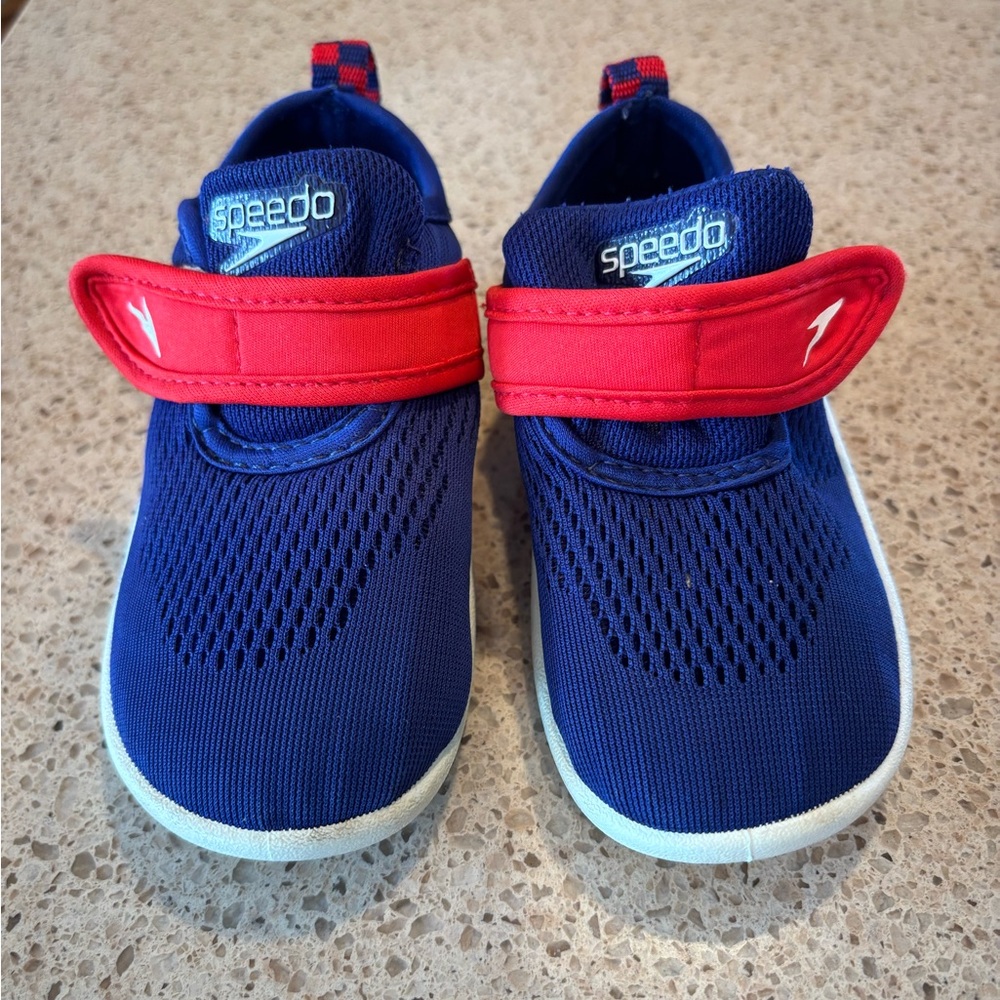 Speedo Kids Navy and Red Water Shoes (Toddler)